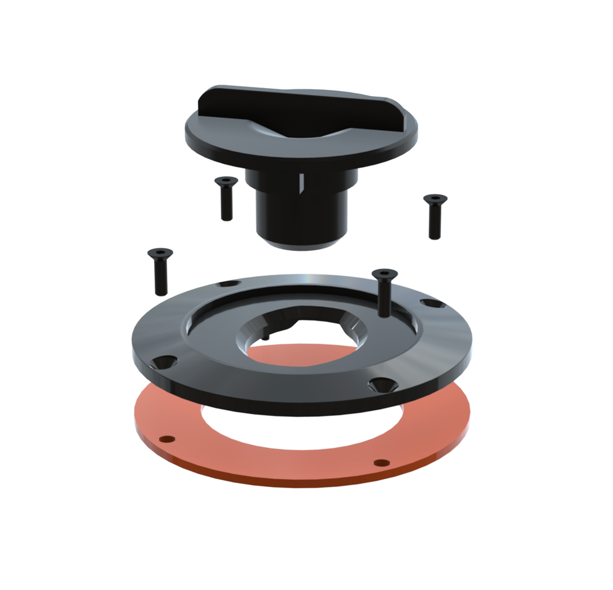 Tapón XXL sin llave — perfil extra plano, para base KOCKÒN MACH II